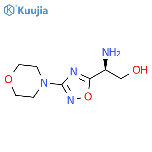 (2S)-2-amino-2-3-(morpholin-4-yl)-1,2,4-oxadiazol-5-ylethan-1-ol structure