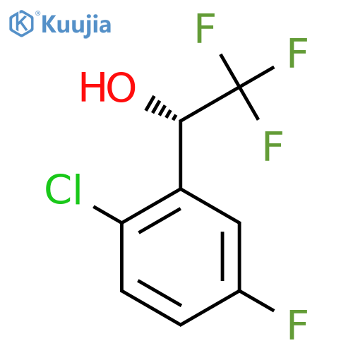 (1S)-1-(2-chloro-5-fluorophenyl)-2,2,2-trifluoroethan-1-ol structure