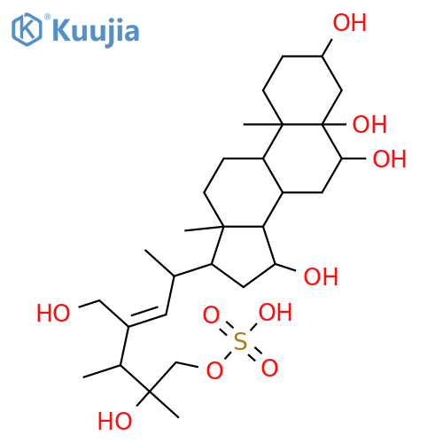 23-(Hydroxymethyl)ergost-22-ene-3,5,6,15,25,26-hexol; (3β,5α,6β,15α,22Z,24S,25S)-form, 26-Sulfate structure