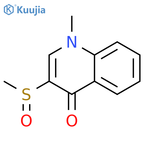 4(1H)-Quinolinone,1-methyl-3-(methylsulfinyl)- structure