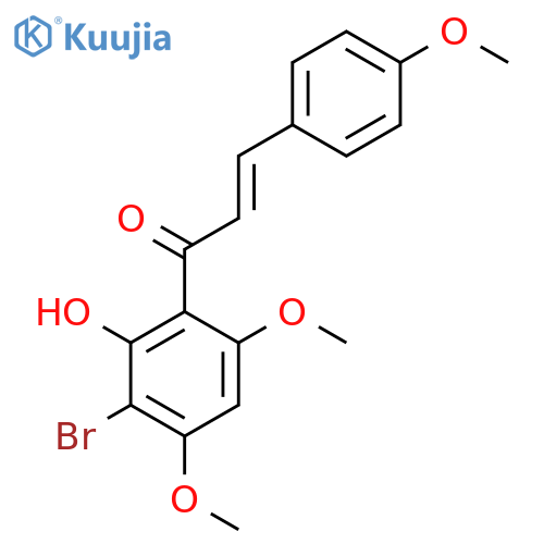 (e)-1-(3-bromo-2-hydroxy-4,6-dimethoxyphenyl)-3-(4-methoxyphenyl)prop-2-en-1-one structure