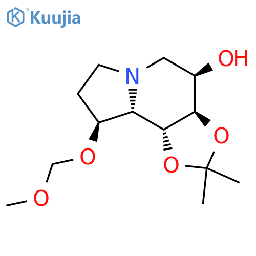 (3AR,4R,9S,9aS,9bR)-9-(methoxymethoxy)-2,2-dimethyloctahydro[1,3]dioxolo[4,5-g]indolizin-4-ol structure