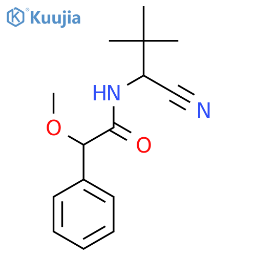 N-(1-Cyano-2,2-dimethylpropyl)-2-methoxy-2-phenylacetamide structure