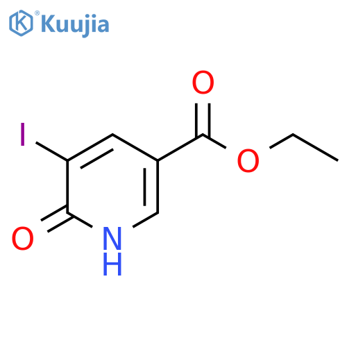 3-Pyridinecarboxylic acid, 1,6-dihydro-5-iodo-6-oxo-, ethyl ester structure