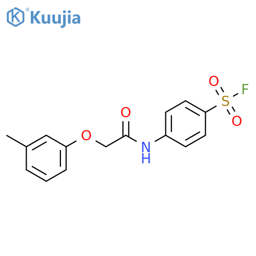 4-[2-(3-Methylphenoxy)acetamido]benzene-1-sulfonyl fluoride structure