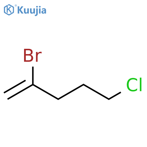 1-Pentene, 2-bromo-5-chloro- structure