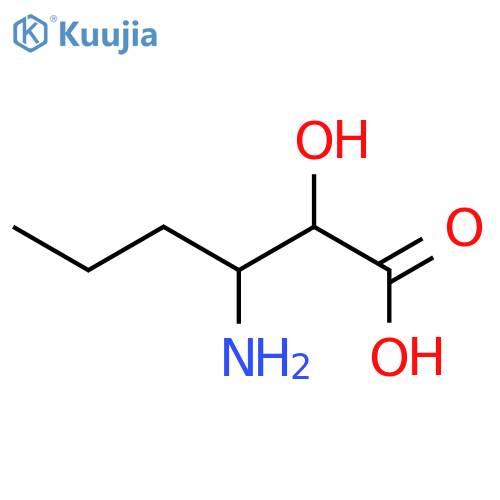 (2S,3S)-3-Amino-2-hydroxyhexanoic acid structure