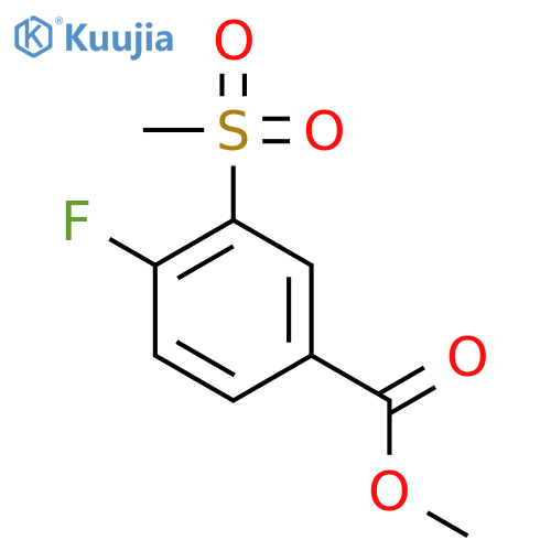 Methyl 4-Fluoro-3-(methylsulfonyl)benzoate structure