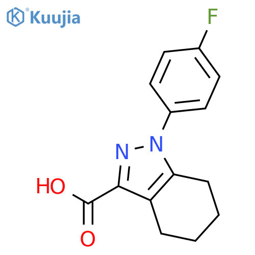1-(4-Fluorophenyl)-4,5,6,7-tetrahydro-1H-indazole-3-carboxylic Acid structure