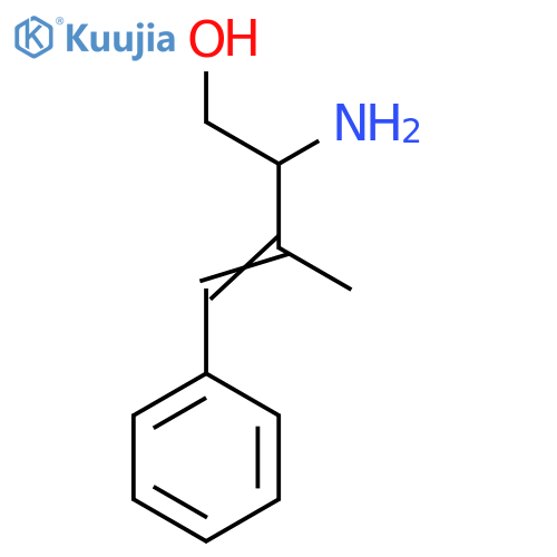 2-amino-3-methyl-4-phenylbut-3-en-1-ol structure