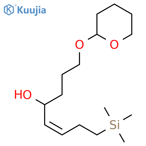 5-OCTEN-4-OL, 1-[(TETRAHYDRO-2H-PYRAN-2-YL)OXY]-8-(TRIMETHYLSILYL)-, (Z)- structure
