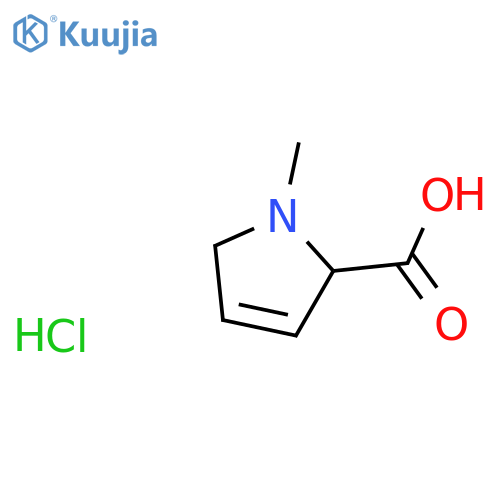 1-Methyl-2,5-dihydro-1H-pyrrole-2-carboxylic acid hydrochloride structure