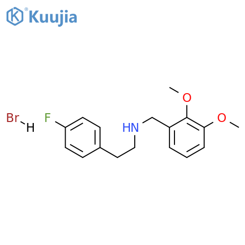 N-(2,3-dimethoxybenzyl)-2-(4-fluorophenyl)ethanamine hydrobromide structure