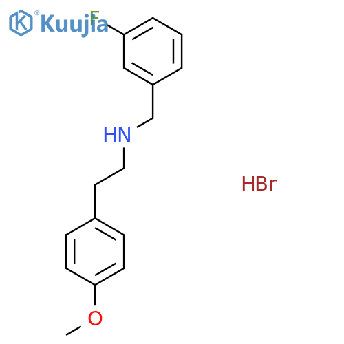 N-(3-fluorobenzyl)-2-(4-methoxyphenyl)ethanamine hydrobromide structure