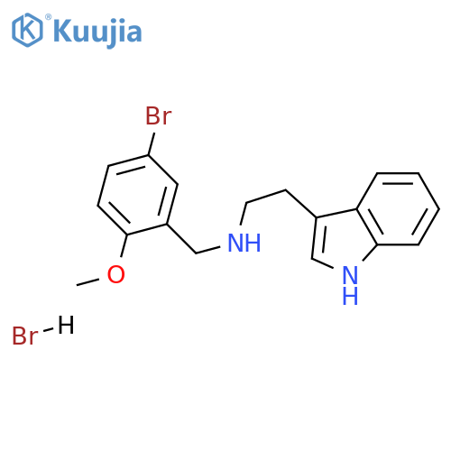 N-(5-bromo-2-methoxybenzyl)-2-(1H-indol-3-yl)ethanamine hydrobromide structure