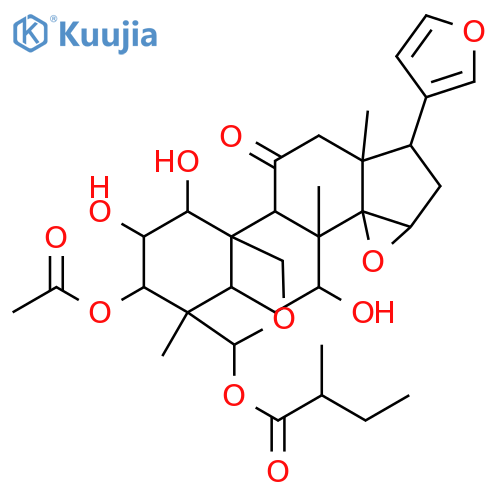 14,15:19,29-Diepoxy-1,2,3,7,29-pentahydroxy-11-meliacanone; (1α,2α,3α,7α,14β,15β,29R)-form, 29-O-(2ξ-Methylbutanoyl), 3-Ac structure