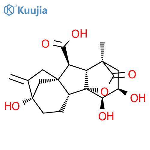 Gibbane-1,10-dicarboxylicacid, 3,4,4a,7-tetrahydroxy-1-methyl-8-methylene-, 1,4a-lactone, (1a,3b,4b,4aa,4bb,10b)- (9CI) structure