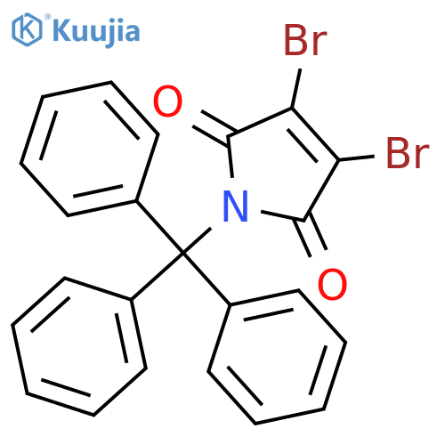 3,4-Dibromo-1-trityl-1H-pyrrole-2,5-dione structure