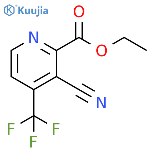 ethyl 3-cyano-4-(trifluoromethyl)pyridine-2-carboxylate structure