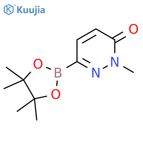 2-Methyl-6-(4,4,5,5-tetramethyl-1,3,2-dioxaborolan-2-yl)pyridazin-3(2H)-one structure
