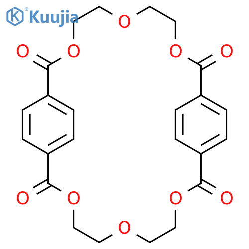 3,6,9,16,19,22-Hexaoxatricyclo[22.2.2.211,14]triaconta-11,13,24,26,27,29-hexaene-2,10,15,23-tetrone structure