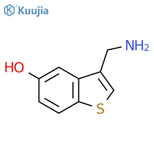 3-(Aminomethyl)-1-benzothiophen-5-ol structure