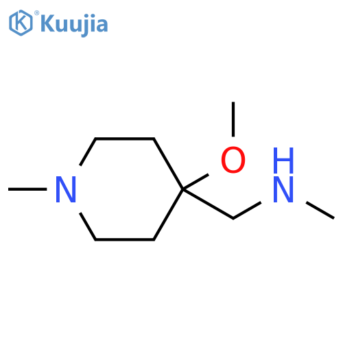 4-Piperidinemethanamine, 4-methoxy-N,N-dimethyl- structure
