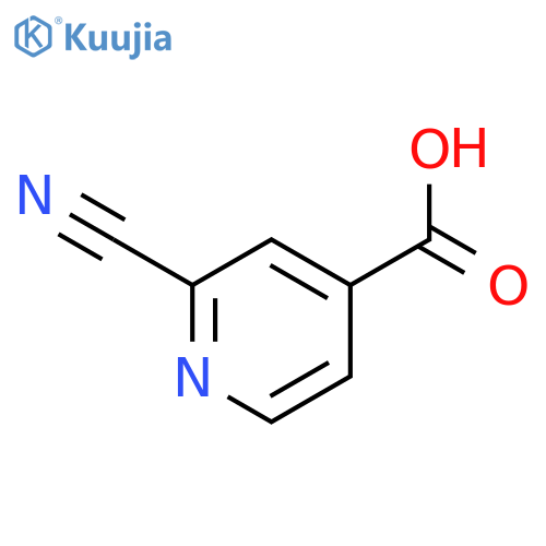 2-cyanopyridine-4-carboxylic acid structure
