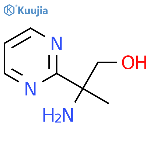 2-amino-2-(pyrimidin-2-yl)propan-1-ol structure
