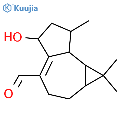 2-Hydroxy-1(10)-aromadendren-14-oic acid; (1β,4α,5β,6α,7α)-form, 14-Aldehyde structure