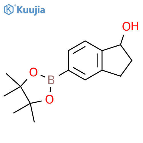 5-(tetramethyl-1,3,2-dioxaborolan-2-yl)-2,3-dihydro-1H-inden-1-ol structure