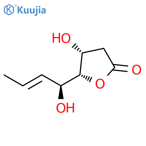 2(3H)-Furanone, dihydro-4-hydroxy-5-[(1S,2E)-1-hydroxy-2-buten-1-yl]-, (4R,5S)- structure