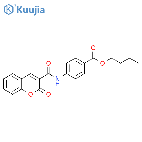 Butyl 4-(2-oxo-2H-chromen-3-carbonylamino}-benzoate structure
