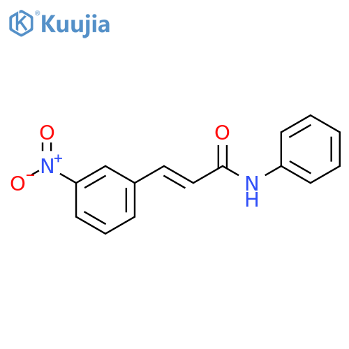 (2E)-3-(3-nitrophenyl)-N-phenylprop-2-enamide structure