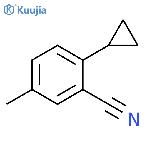 2-Cyclopropyl-5-methylbenzonitrile structure