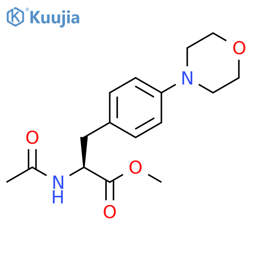 methyl 2-acetamido-3-[4-(morpholin-4-yl)phenyl]propanoate structure