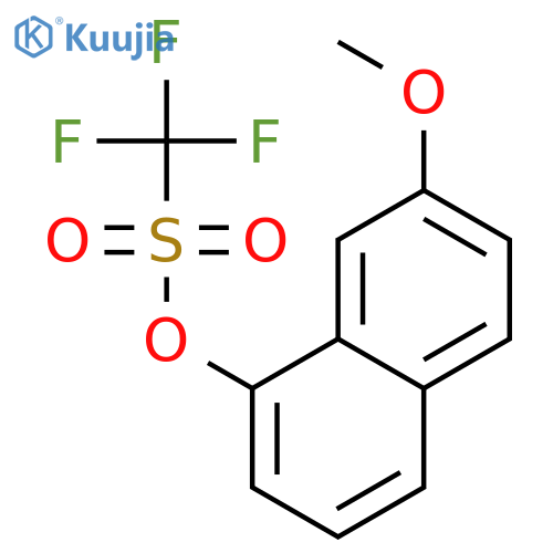 Methanesulfonic acid, trifluoro-, 7-methoxy-1-naphthalenyl ester structure