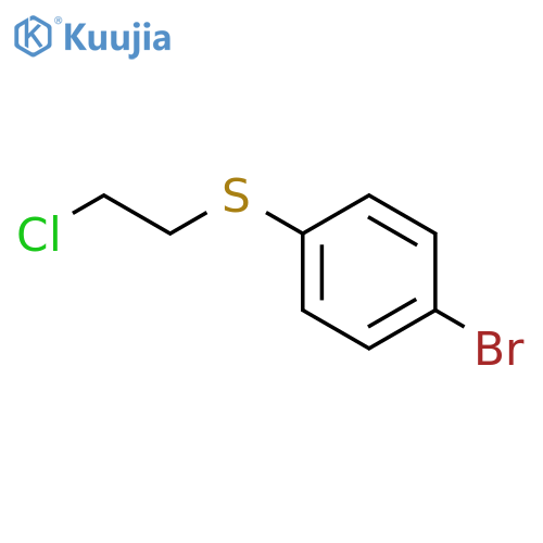 1-Bromo-4-(2-chloroethyl)sulfanylbenzene structure