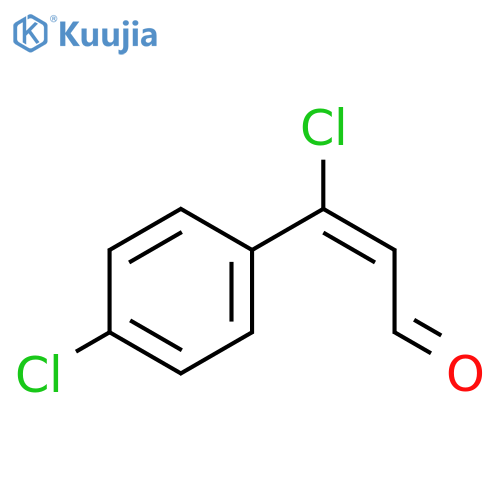 2-Propenal, 3-chloro-3-(4-chlorophenyl)-, (E)- structure