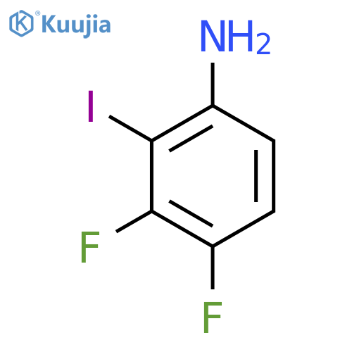3,4-difluoro-2-iodoaniline structure