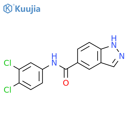1H-Indazole-5-carboxamide, N-(3,4-dichlorophenyl)- structure