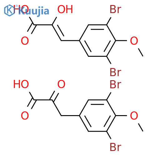3-(3,5-Dibromo-4-hydroxyphenyl)-2-oxopropanoic acid; 4'-Me ether structure