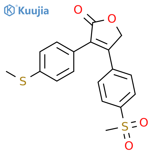 2(5H)-Furanone, 4-[4-(methylsulfonyl)phenyl]-3-[4-(methylthio)phenyl]- structure