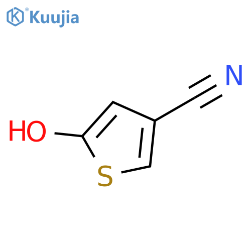 5-hydroxythiophene-3-carbonitrile structure
