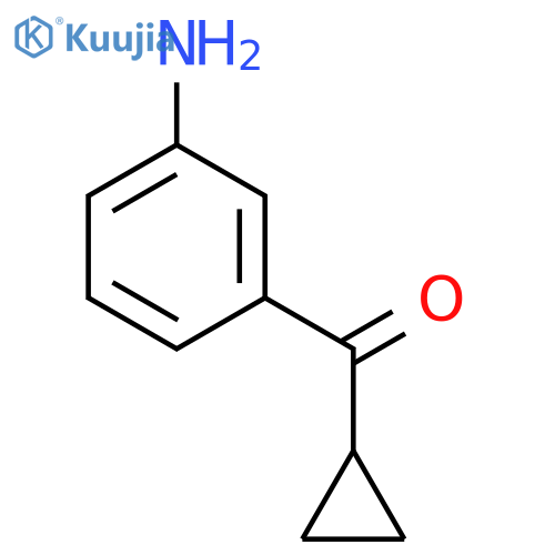 (3-amino-phenyl)-cyclopropyl-methanone structure