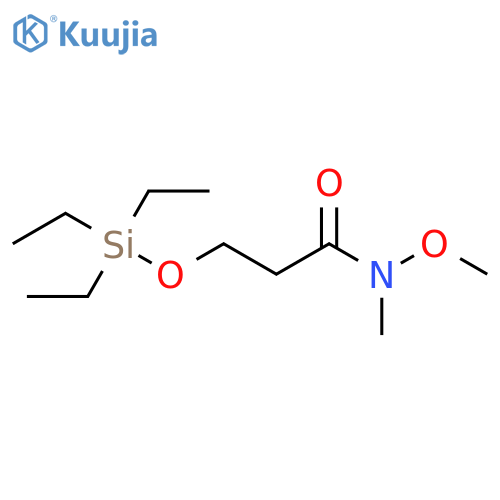 N-Methoxy-N-methyl-3-[(triethylsilyl)oxy]propanamide structure