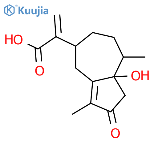 1-Hydroxy-3-oxo-4,11(13)-guaiadien-12-oic acid; (1α,10β)-form structure