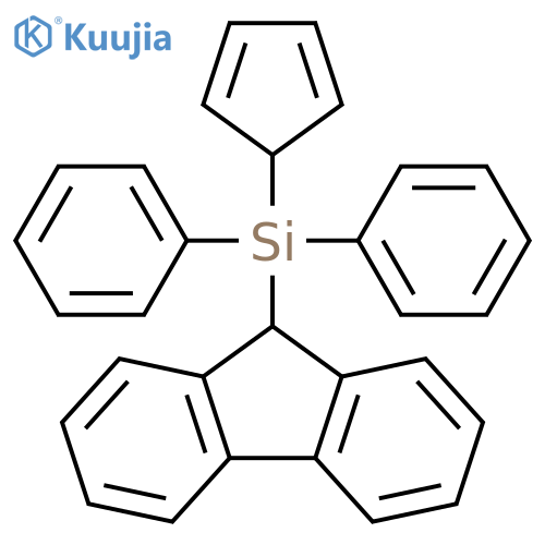9H-Fluorene, 9-(2,4-cyclopentadien-1-yldiphenylsilyl)- structure