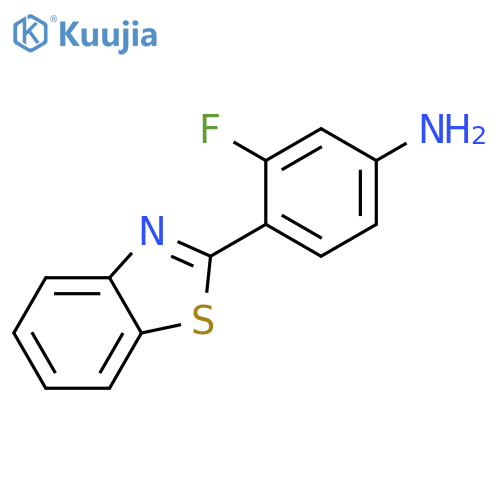 Benzenamine, 4-(2-benzothiazolyl)-3-fluoro- structure