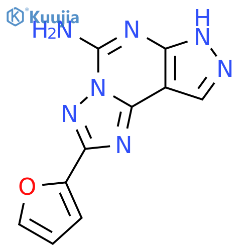 2-Furan-2-yl-7H-pyrazolo[4,3-e][1,2,4]triazolo[1,5-c]pyrimidin-5-ylamine structure